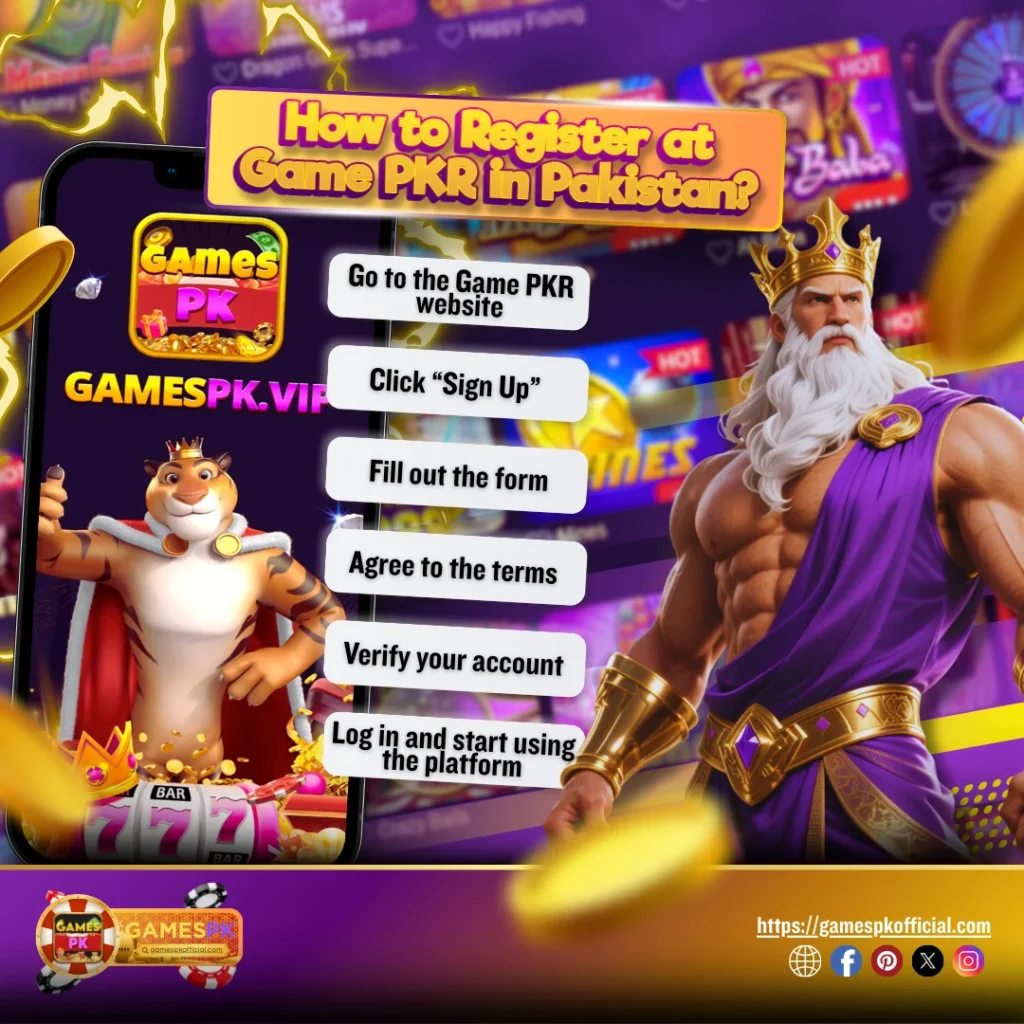How to Register at Game PKR in Pakistan?